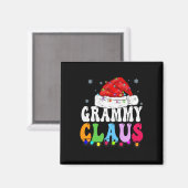 Grammy Claus Funny Xmas Familie Matching Oma Ch Magnet (Vorderseite/Rückseite)