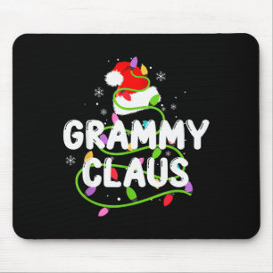 Grammy Claus Lustige Weihnachtslichter Pyjama-Fami Mousepad