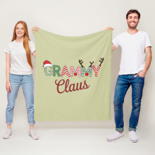 Grammy Claus Weihnachten Grandma Geschenk Xmas Fleecedecke