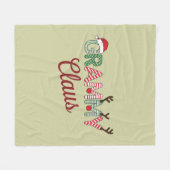 Grammy Claus Weihnachten Grandma Geschenk Xmas Fleecedecke (Vorderseite (Horizontal))