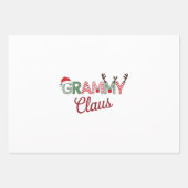Grammy Claus Weihnachten Grandma Geschenk Xmas Geschenkpapier Set (Vorderseite)