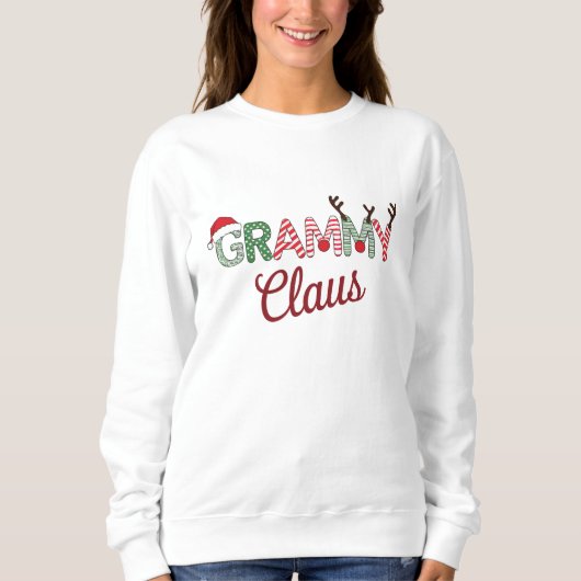 Grammy Claus Weihnachten Grandma Geschenk Xmas Sweatshirt (Vorderseite)