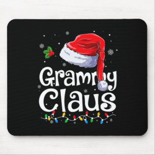 Grammy Claus Weihnachten Santa passende Familien-W Mousepad