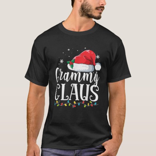 Grammy Claus Weihnachtsfamilie Matching Pajamas Fu T-Shirt (Vorderseite)