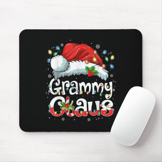 Grammy Claus Xmas Santa Matching Family Christmas  Mousepad (Mit Mouse)