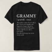 Grammy Definition Oma Funny Großmutter T-Shirt (Design vorne)