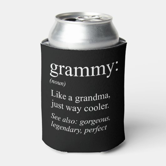 Grammy Definition, Oma, Nana-Geschenk Dosenkühler (Kanne Vorderseite)