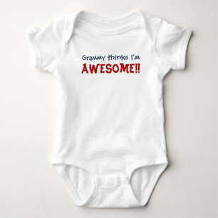 Grammy denkt, ich bin Phantastisch! Baby Säugling Strampler