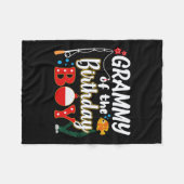 Grammy der Jungfischen Angelfamilie Matching Fleecedecke (Vorderseite (Horizontal))