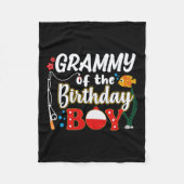 Grammy der Jungfischen Angelfamilie Matching Fleecedecke (Vorderseite)