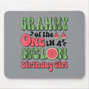 Grammy der süßen 1. Geburtstags-Wassermelone Mousepad
