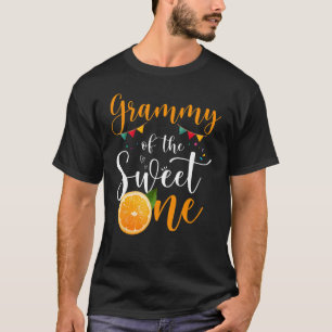 Grammy der süßen Orangenfamilie 1. Geburtstag T-Shirt
