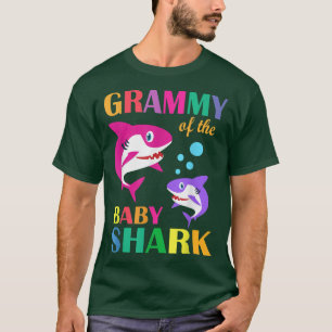 Grammy des Baby Birthday Shark Grammy Hai Mot T-Shirt