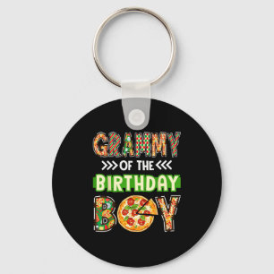 Grammy des Jungen Geburtstagsjunge Pizzaliebhaber- Schlüsselanhänger