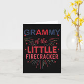 Grammy des kleinen Firecracker 4. Juli Geburt Karte (Gelbe Blume)