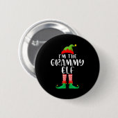 Grammy Elf Matching Family Group Christmas Party P Button (Vorne & Hinten)