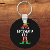 Grammy Elf Matching Family Group Christmas Party P Schlüsselanhänger (Vorderseite)