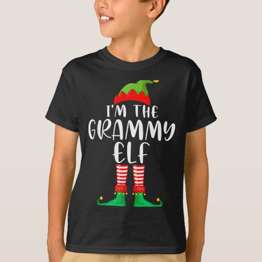 Grammy Elf Matching Family Group Christmas Party P T-Shirt (Vorderseite)