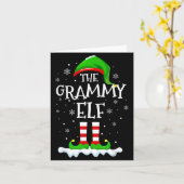 Grammy Elf Squad Xmas Family Matching Group Christ Karte (Gelbe Blume)
