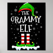 Grammy Elf Squad Xmas Family Matching Group Christ Poster (Vorne)