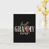 Grammy Ever Leopard Oma Mütter Day Karte (Gelbe Blume)