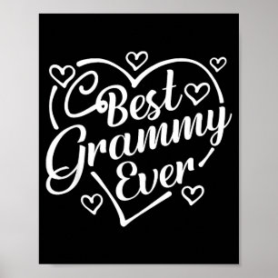 Grammy Ever T-Shirt lustig Herzform Muttertag Poster