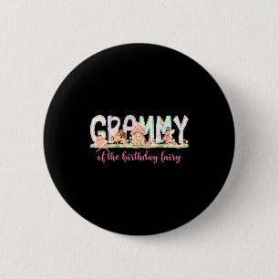 Grammy Geburtstag Feen Mädchen Magische Grafik Kun Button