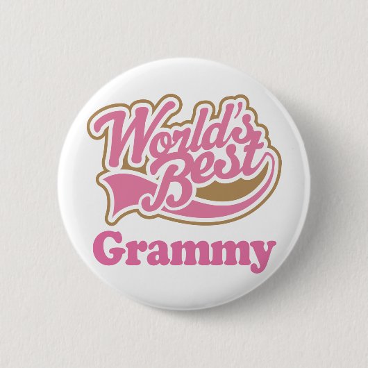 Grammy Geschenk-Rosa Button (Vorderseite)
