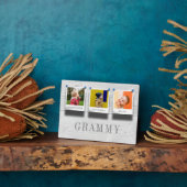 Grammy Großkinder Namen 3 Foto Collage Wood Pl Fotoplatte (Seite)