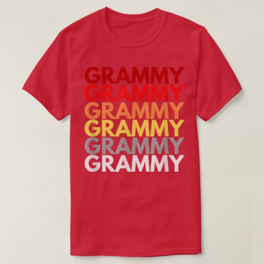 Grammy Großmutter in englischer Farbe Name Gr T-Shirt (Design vorne)