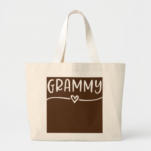 Grammy Heart Großmutter-Geschenk Jumbo Stoffbeutel (Vorne)