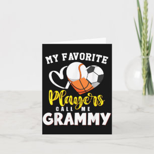 Grammy Lieblings Baseball Fußball Basball Spieler Karte