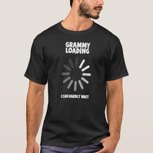 Grammy Loading  First Time Grandparents Humor T-Shirt (Vorderseite)
