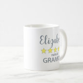 Grammy mit 5 Sternen Kaffeetasse (VorderseiteRechts)