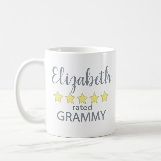 Grammy mit 5 Sternen Kaffeetasse (Links)