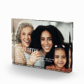 Grammy Modern Fun Quote Definition Oma-Geschenk Fotoblock (Rechts)