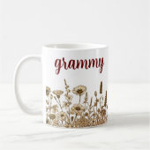 Grammy Modernes Blumendesign Kaffeetasse (Links)