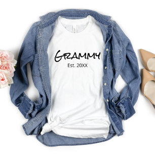 Grammy Nana Gigi Oma Großmutter Personalisiert T-Shirt