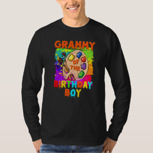 Grammy of the Birthday Boy Painting Family T-Shirt
