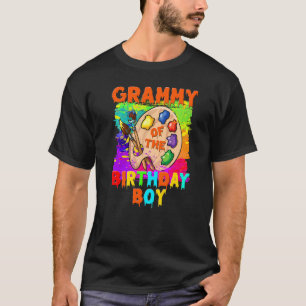 Grammy of the Birthday Boy Painting Family T-Shirt