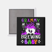 Grammy Of The Brewing Baby Grandma To Be Halloween Magnet (Vorderseite/Rückseite)