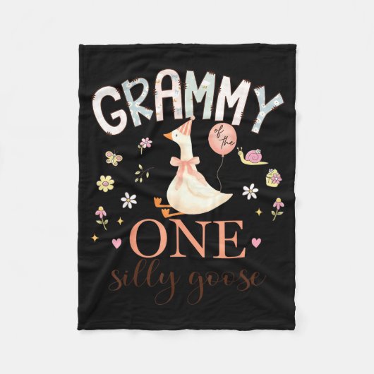 Grammy One Alberner Gans 1. Grafik Kunst Fleecedecke (Vorderseite)