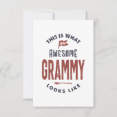 Grammy RSVP Karte (Vorderseite)