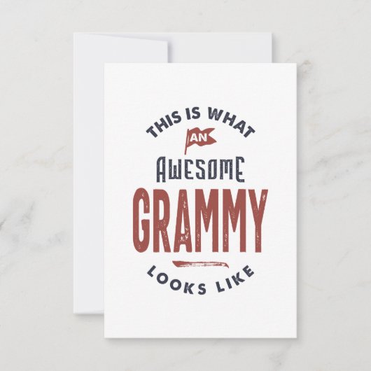 Grammy RSVP Karte (Vorderseite)