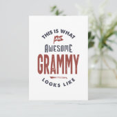 Grammy RSVP Karte (Stehend Vorderseite)