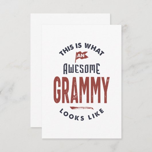 Grammy RSVP Karte (Vorne/Hinten)