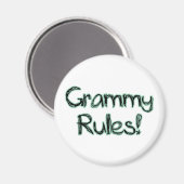 Grammy Rules Magnet (Vorderseite/Rückseite)