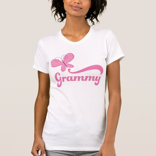 Grammy Schmetterlings-Geschenk T-Shirt (Vorderseite)
