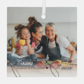 Grammy Script Overlay | Wir Liebe Sie Ornament Aus Glas (Rückseite)