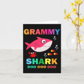 Grammy Shark Karte (Gelbe Blume)